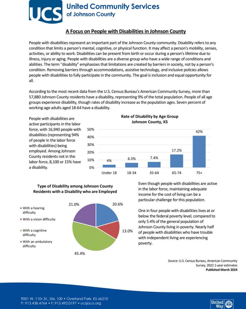 A Focus on People with Disability in Johnson County